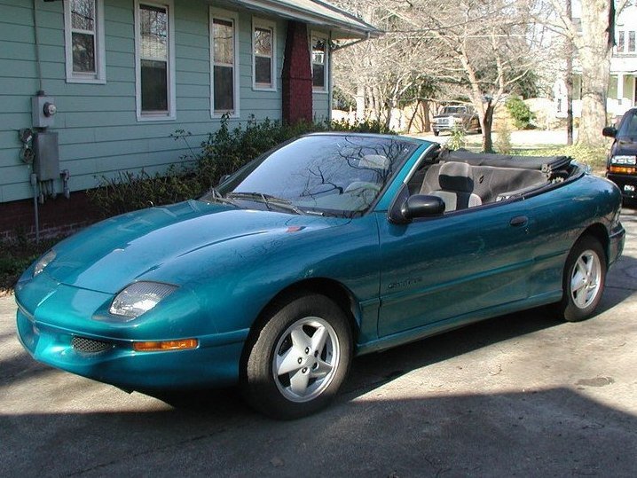 Подбор шин и дисков для автомобиля Pontiac Sunfire