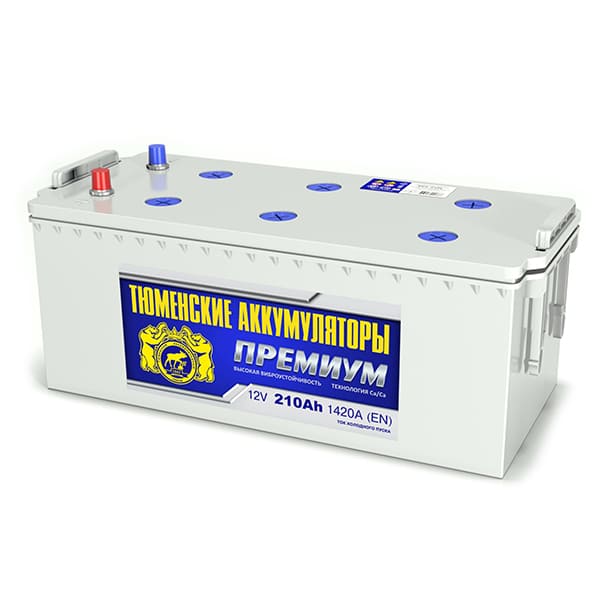 АКБ-6СТ-210 (1420A) о/п 'ПРЕМИУМ' конус Тюмень 518х228х238 (обслуж)