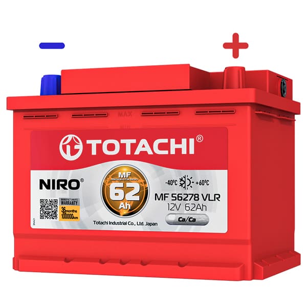 АКБ-6СТ-62 (650А) о/п TOTACHI пр-во Япония  242х175х175 низкий (обслуж)