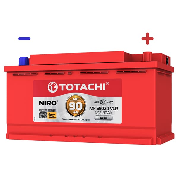 АКБ-6СТ-90 (860А) о/п TOTACHI  NIRO пр-во Япония 353х175х190 (обслуж)