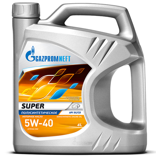 Газпромнефть SUPER API SG/CD 5W40 4+1 л. п/синт.