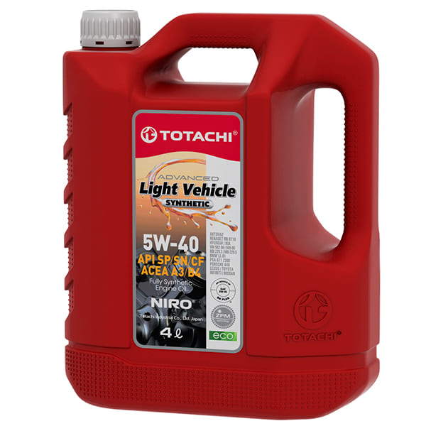 TOTACHI NIRO API SP/SN/CF ACEA  A3/B4 5W-40 4л синт.